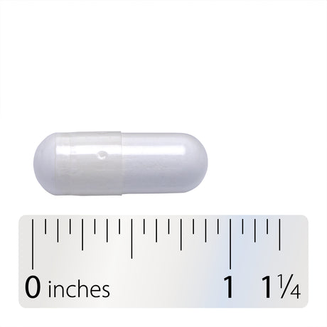 <{%360IMAGE8_41310%}>Nature's Way® | Calcium & Magnesium Mineral Complex - Capsule and ruler