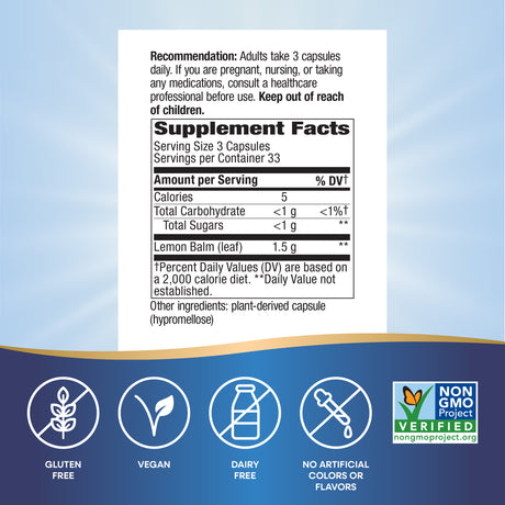 <{%MAIN4_14650%}>Nature's Way® | Melissa-Lemon Balm Leaf