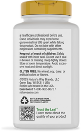 <{%360IMAGE7_41411%}>Nature's Way® | Calcium-Magnesium-Zinc - back of pack