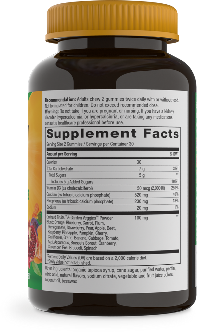 <{%360IMAGE1_10255%}>Nature's Way® | Alive! Calcium & Vitamin D3 Gummies - right side of pack