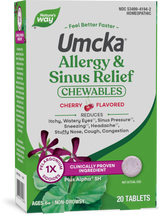 <{%PRIMARY_12194%}>Nature's Way® | Umcka Allergy & Sinus Relief Chewables, 20 chewables, Cherry