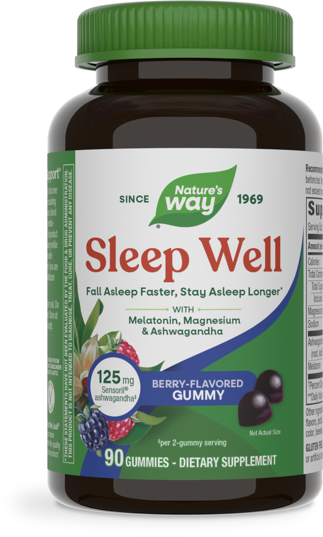 <{%PRIMARY_13981%}>Nature's Way® | Sleep Well Gummies, 90 gummies, Berry