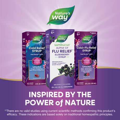 <{%MAIN5_15803%}>Nature's Way® | Sambucus Flu Relief** Elderberry Syrup