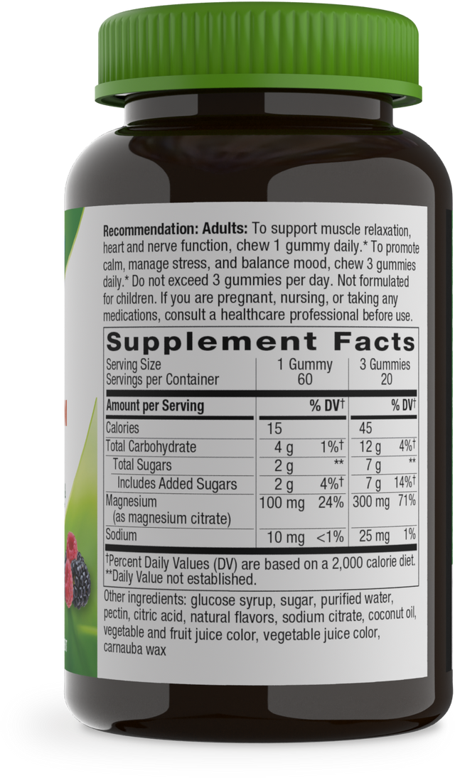 <{%360IMAGE4_14601%}>Nature's Way® | Magnesium Gummy - right side of pack