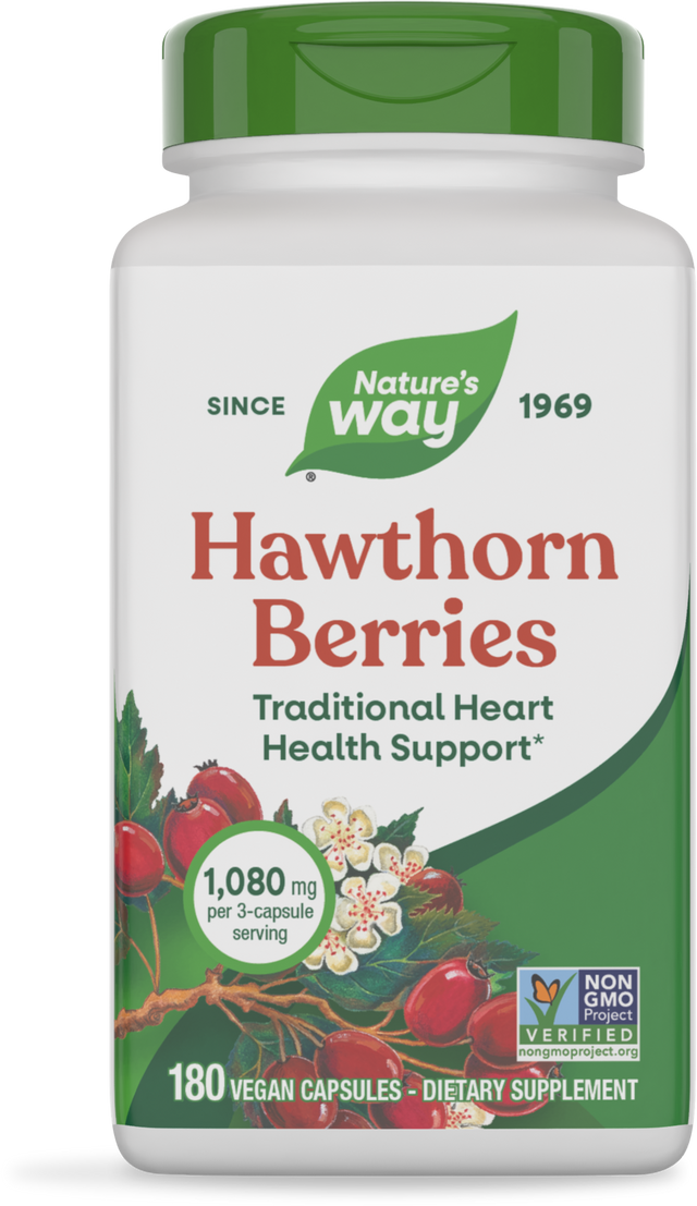 <{%PRIMARY_15338%}>Nature's Way® | Hawthorn Berries, 180 capsules
