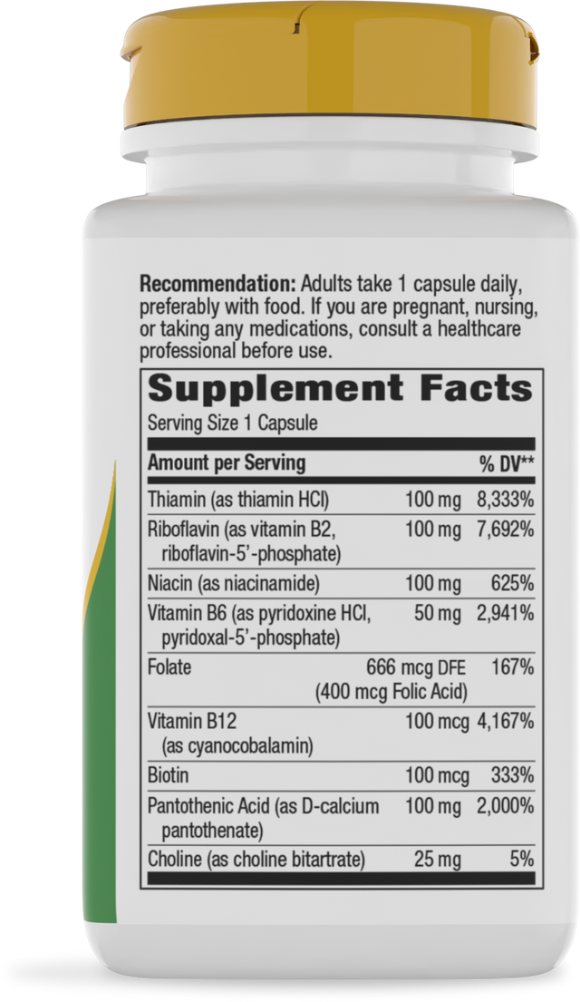 <{%360IMAGE1_40520%}>Nature's Way® | Vitamin B-100 Complex - right side of pack