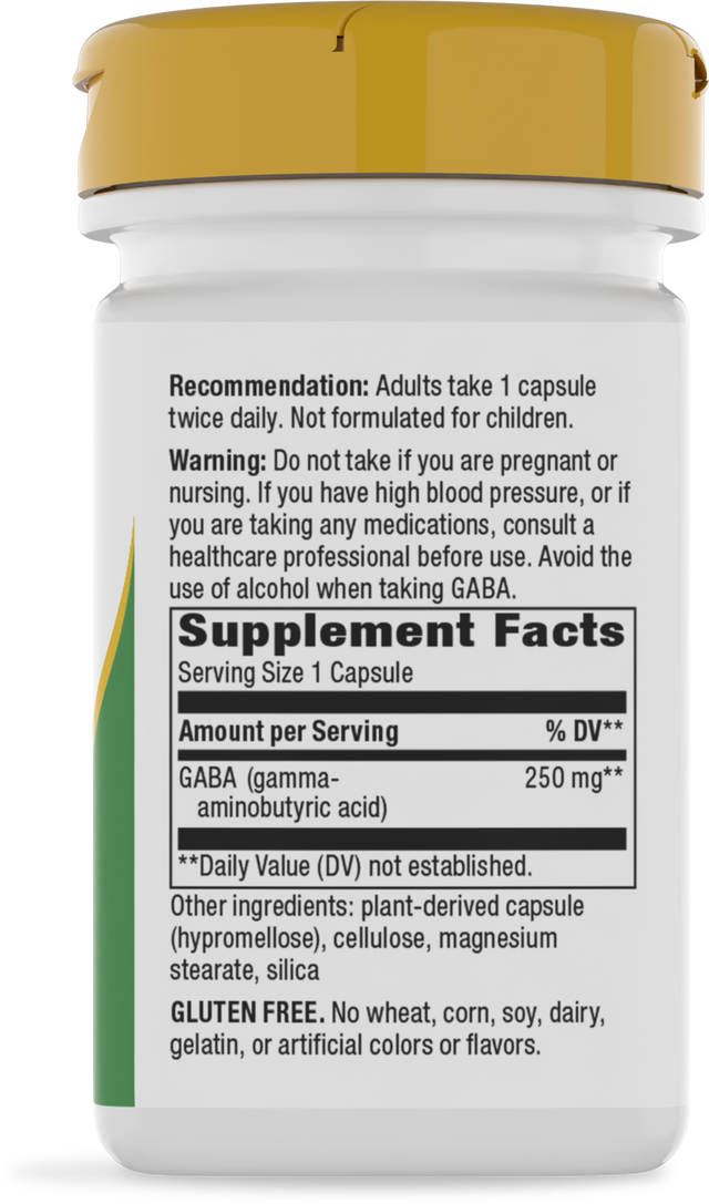 <{%360IMAGE1_05526%}>Nature's Way® | GABA - right side of pack