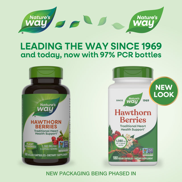 <{%MAIN1_15338%}>Nature's Way® | Hawthorn Berries - package updates old to new