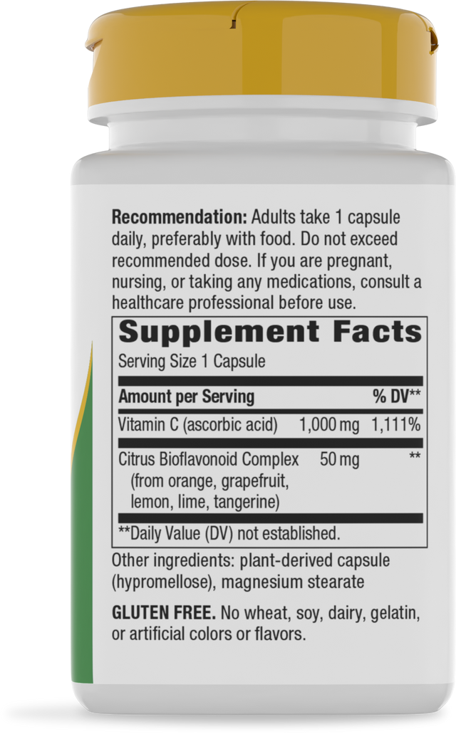 <{%360IMAGE5_15464%}>Nature's Way® | Vitamin C with Bioflavonoids Extra Strength - right side of pack