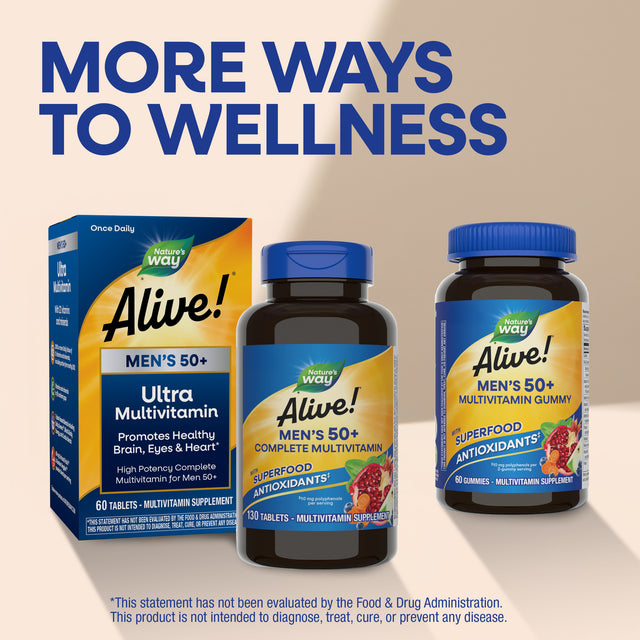 <{%MAIN13_14283%}>Nature's Way® | Alive! Men's 50+ Complete Multivitamin