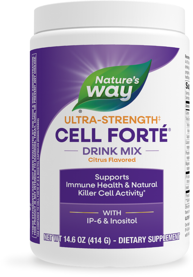 <{%PRIMARY_05850%}>Nature's Way® | Ultra-Strength Cell Forte  Drink Mix, 14.6 oz (414 g), Citrus