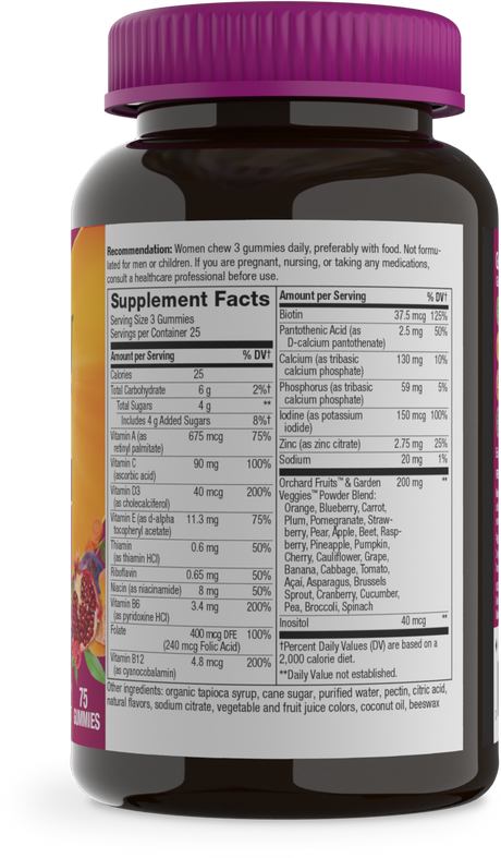 <{%360IMAGE1_15897%}>Nature's Way® | Alive! Premium Women's Gummy Multivitamin - right side of pack