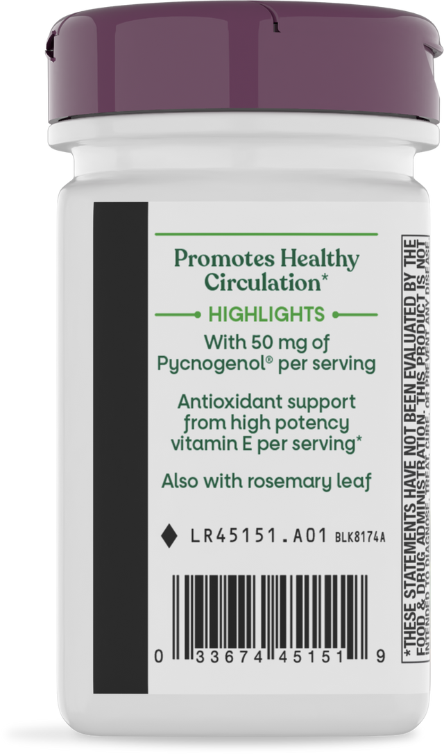 <{%360IMAGE2_45151%}>Nature's Way® | Pycnogenol Premium Blend - left side of pack