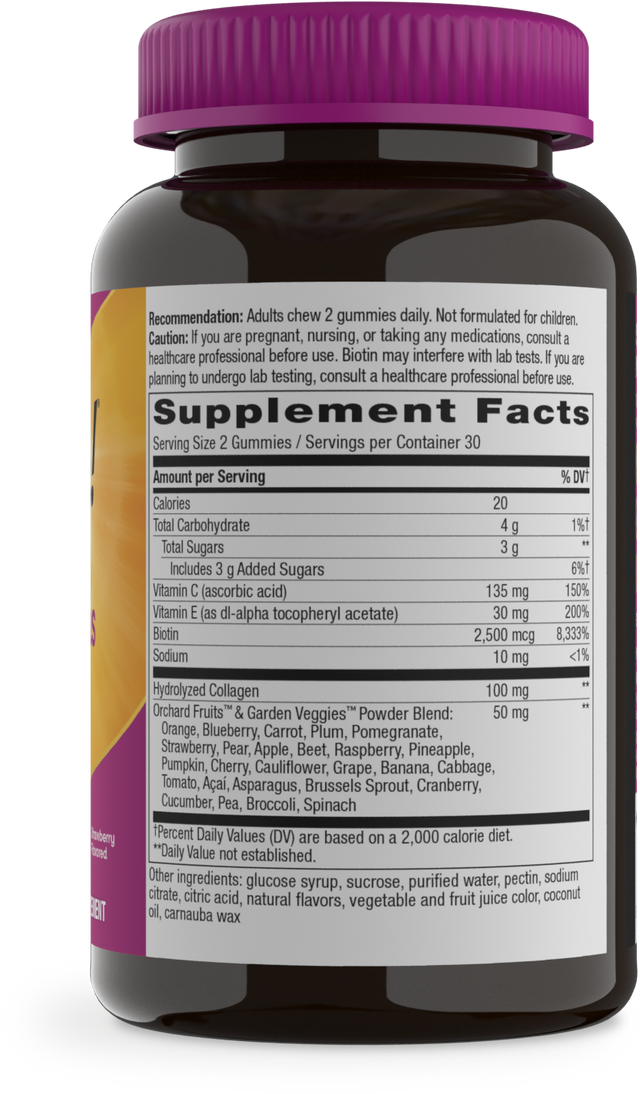 <{%360IMAGE1_11534%}>Nature's Way® | Alive! Hair, Skin & Nails Gummies - right side of pack
