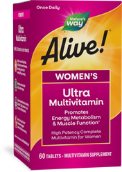 <{%PRIMARY_15686%}>Nature's Way® | Alive! Women's Ultra Multivitamin, 60 tablets