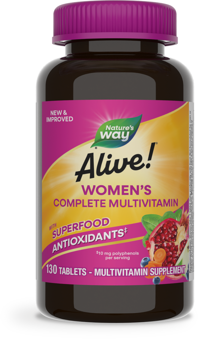 <{%PRIMARY_13710%}>Nature's Way® | Alive! Women's Complete Multivitamin, 130 tablets