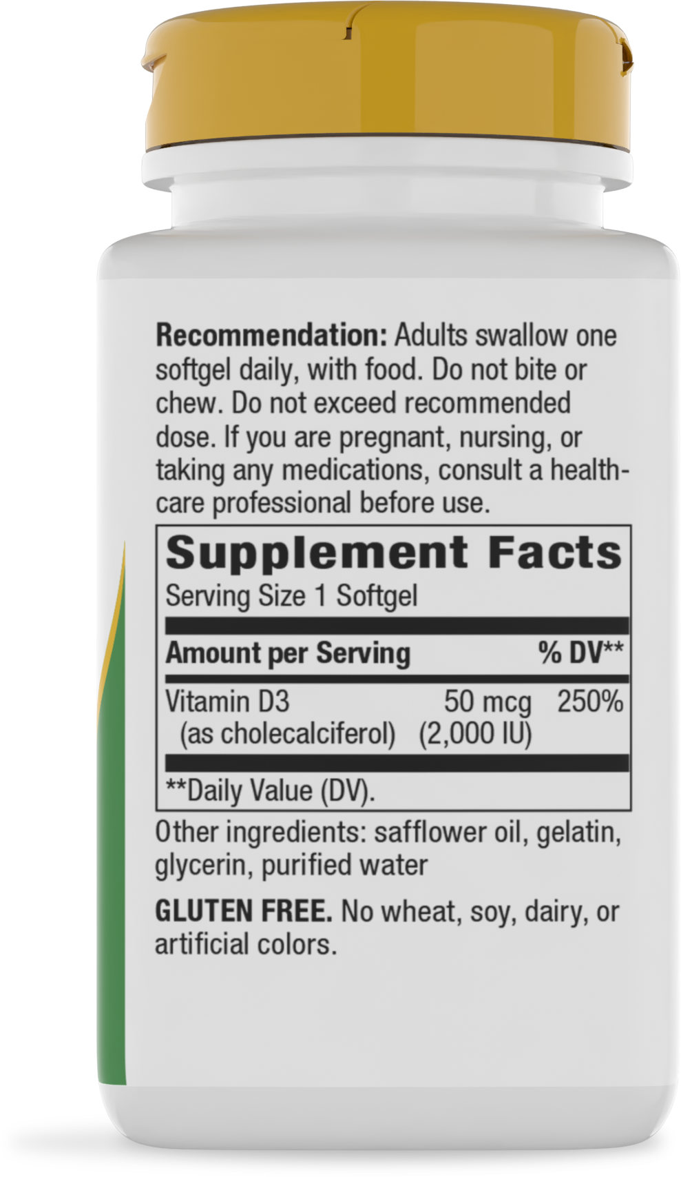<{%360IMAGE1_15604%}>Nature's Way® | Vitamin D3 - right side of pack