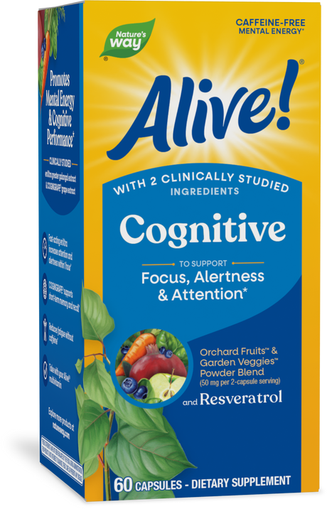 <{%PRIMARY_15934%}>Nature's Way® | Alive! Cognitive, 60 capsules