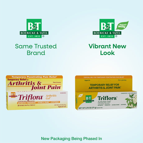 <{%MAIN1_21825297%}>Nature's Way® | Boericke & Tafel Triflora Arthritis Gel - package updates old to new