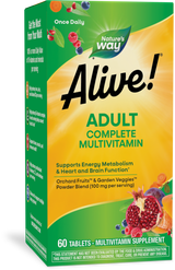 <{%PRIMARY_60192%}>Nature's Way® | Alive! Adult Complete Multivitamin, 60 tablets