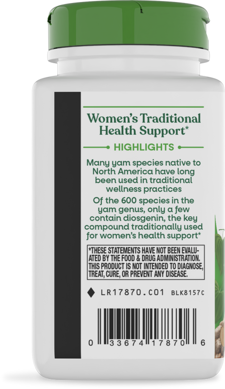 <{%360IMAGE2_17870%}>Nature's Way® | Wild Yam Root - left side of pack