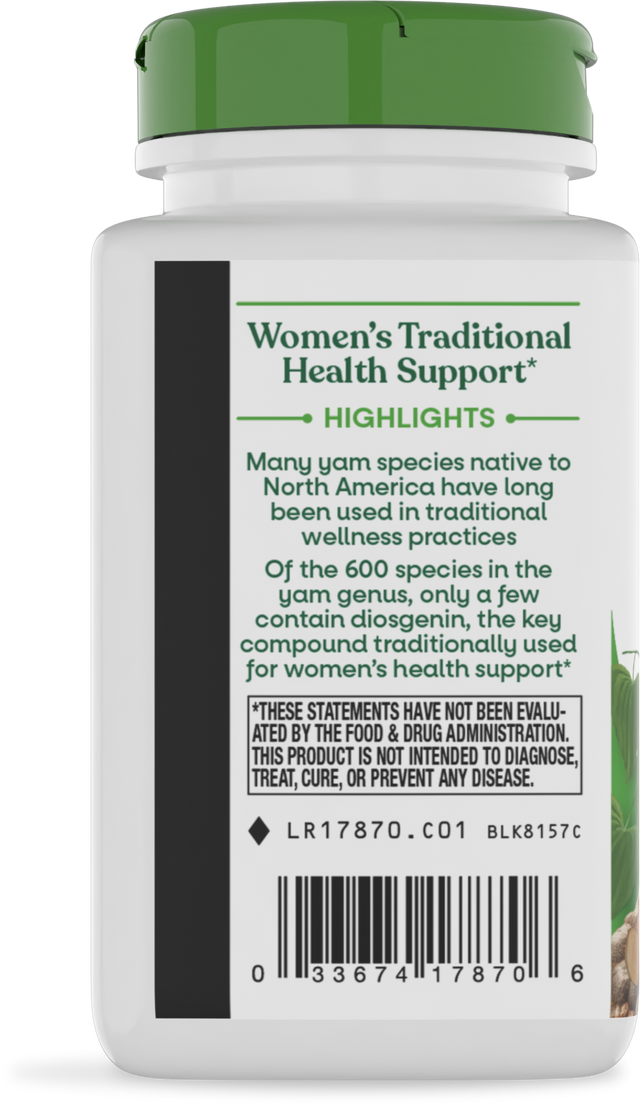 <{%360IMAGE2_17870%}>Nature's Way® | Wild Yam Root - left side of pack