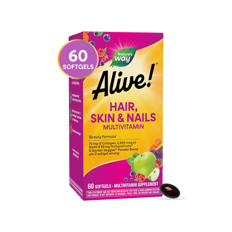 <{%MAIN6_11094%}>Nature's Way® | Alive! Hair, Skin & Nails Multivitamin