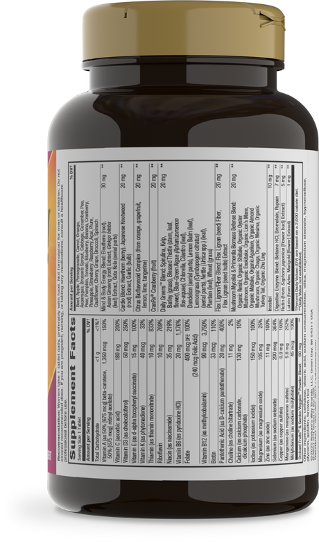 <{%360IMAGE1_13941%}>Nature's Way® | Alive! Women's 50+ Ultra Multivitamin - right side of pack