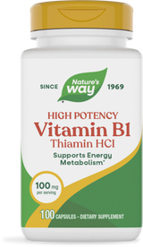 <{%PRIMARY_40411%}>Nature's Way® | Vitamin B1 High Potency Thiamin HCl, 100 capsules