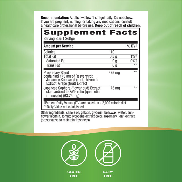 <{%MAIN4_05836%}>Nature's Way® | Resveratrol-Forte Premium Blend