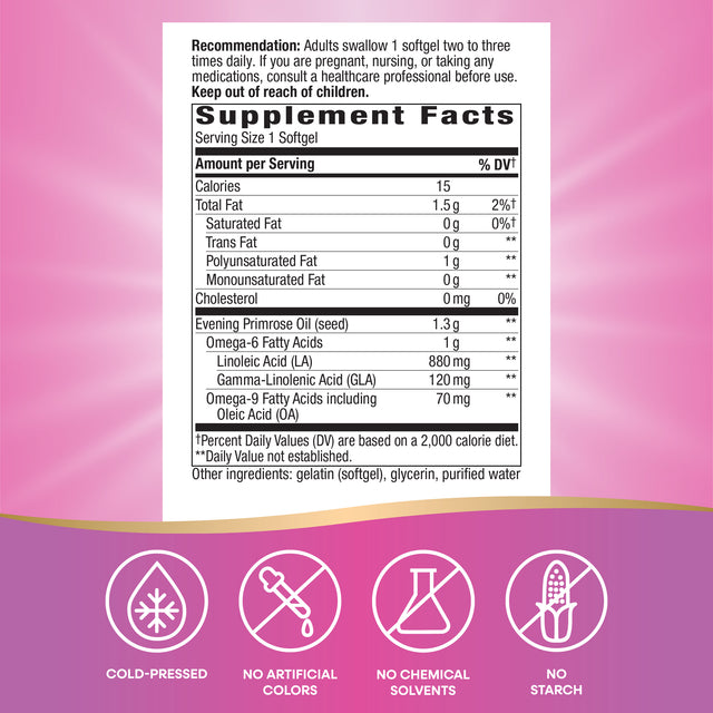 <{%MAIN10_15419%}>Nature's Way® | Evening Primrose Cold-Pressed Oil