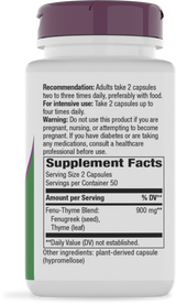 <{%360IMAGE1_350%}>Nature's Way® | Fenu-Thyme Premium Blend - right side of pack