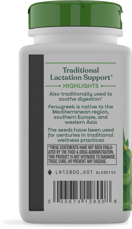 <{%360IMAGE2_12800%}>Nature's Way® | Fenugreek Seed - left side of pack