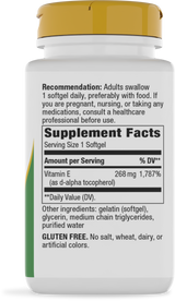 <{%360IMAGE1_40211%}>Nature's Way® | Vitamin E D-Alpha Tocopherol - right side of pack
