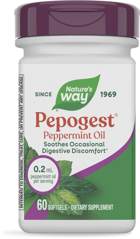 <{%PRIMARY_14537%}>Nature's Way® | Pepogest (Peppermint Oil), 60 softgels