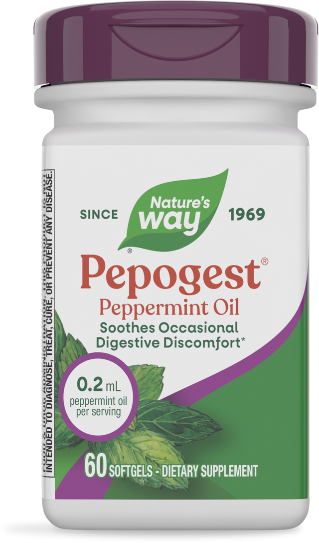 <{%PRIMARY_14537%}>Nature's Way® | Pepogest (Peppermint Oil), 60 softgels