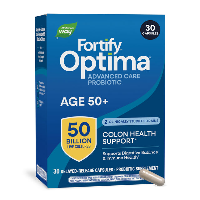 <{%MAIN6_10762%}>Nature's Way® | Fortify Optima Adult 50+ Advanced Care Probiotic