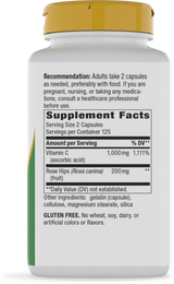 <{%360IMAGE5_40311%}>Nature's Way® | Vitamin C with Rose Hips - right side of pack