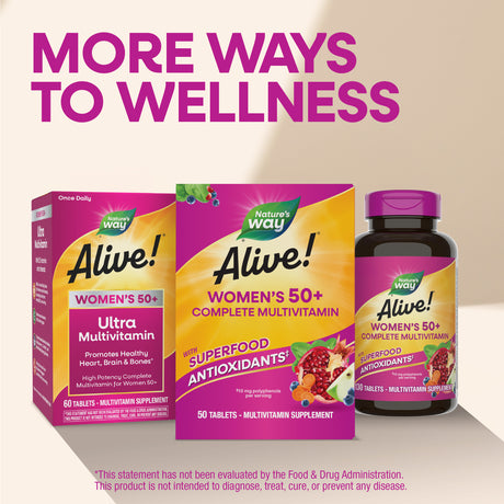 <{%MAIN13_13662%}>Nature's Way® | Alive! Women's 50+ Complete Multivitamin