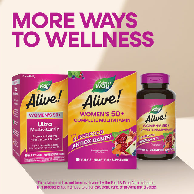 <{%MAIN13_13662%}>Nature's Way® | Alive! Women's 50+ Complete Multivitamin
