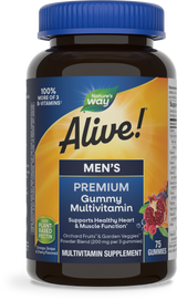 <{%PRIMARY_15895%}>Nature's Way® | Alive! Premium Men's Gummy Multivitamin, 75 gummies