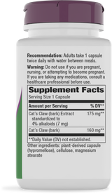 <{%360IMAGE1_60700%}>Nature's Way® | Cat's Claw Standardized Extract - right side of pack