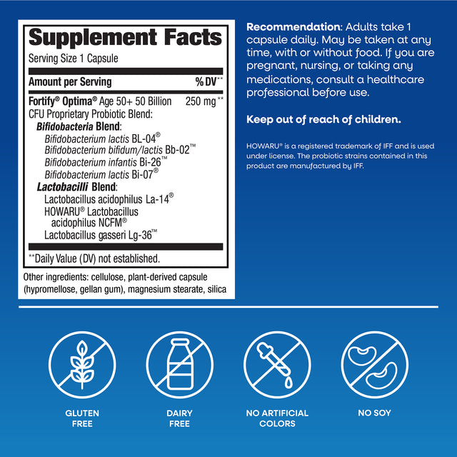 <{%MAIN4_10762%}>Nature's Way® | Fortify Optima Adult 50+ Advanced Care Probiotic