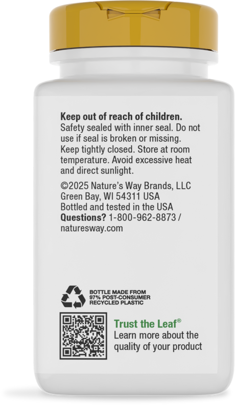 <{%360IMAGE3_40310%}>Nature's Way® | Vitamin C with Rose Hips - back of pack