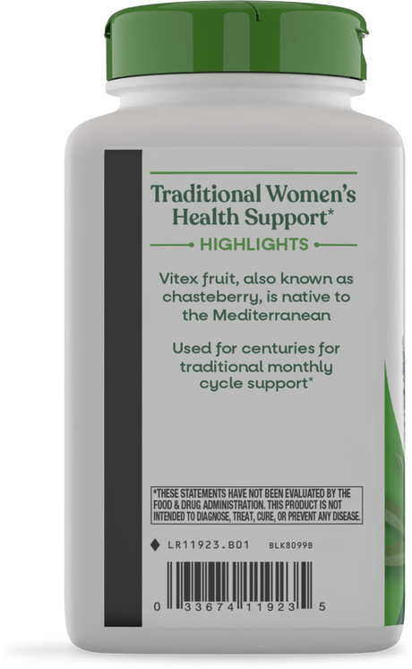 <{%360IMAGE2_11923%}>Nature's Way® | Vitex Fruit - left side of pack