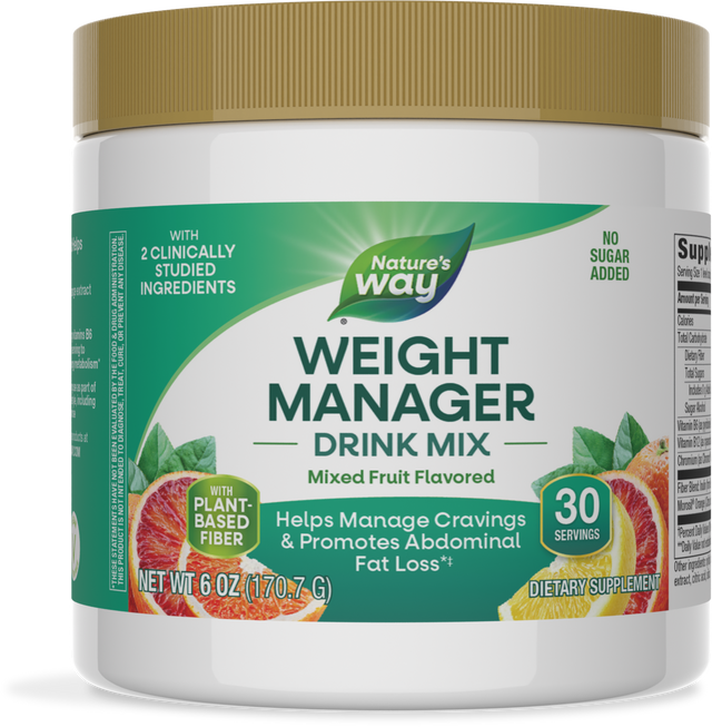 <{%PRIMARY_14986%}>Nature's Way® | Weight Manager Drink Mix Powder, 6 oz (170 g), Mixed Fruit