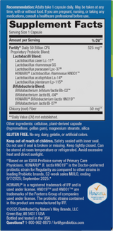 <{%360IMAGE1_10673%}>Nature's Way® | Fortify Adult Daily Pre+Probiotic - right side of pack