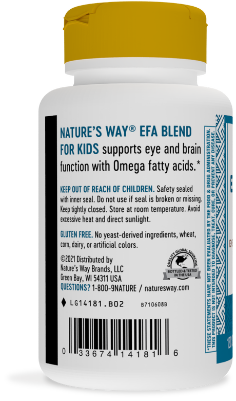 <{%MAIN2_14181%}>Nature's Way® | EFA Blend for Kids - left side of pack