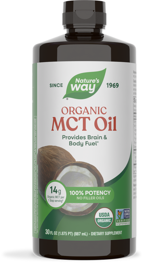 <{%PRIMARY_11772%}>Nature's Way® | Organic MCT Oil, 30 fl oz (887 ml)