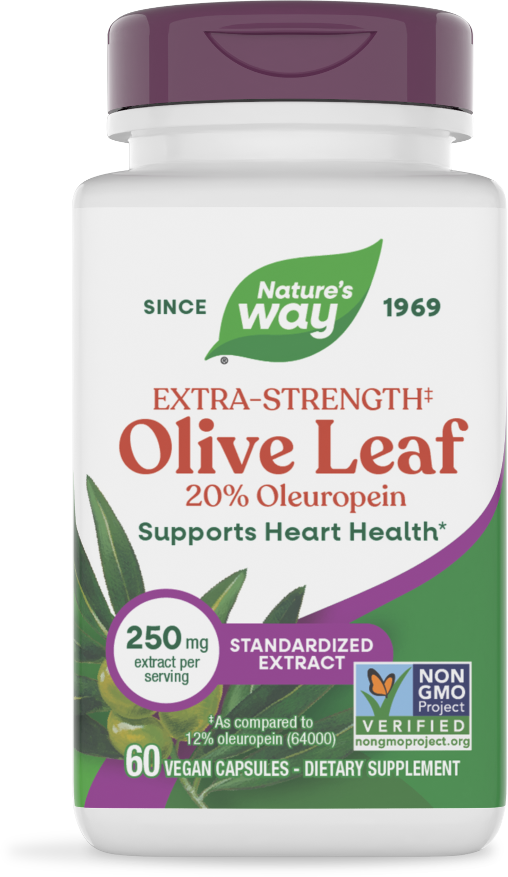 <{%PRIMARY_15480%}>Nature's Way® | Olive Leaf Standardized Extract, 60 capsules